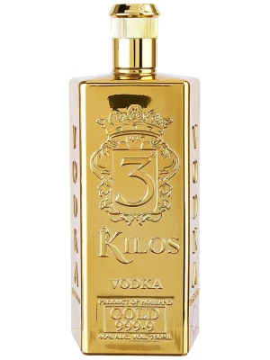 Водка 3 Kilos Vodka, Gold 999.9 0.75 л