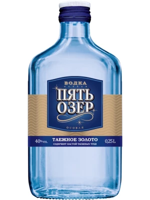 Водка Пять Озер Особая 0.25 л