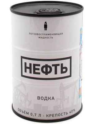 Водка Neft, white barrel 0.7 л