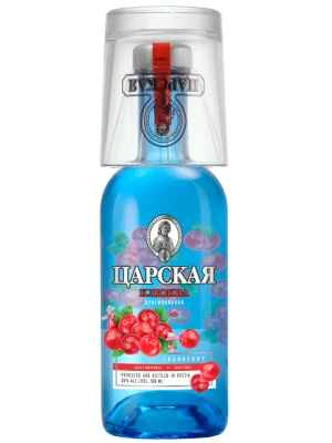 Водка Царская Оригинальная Клюква, со стаканом 0.5 л