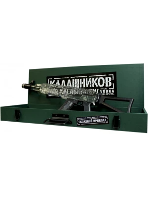Водка Калашников АК Стандарт, в зеленом деревянном ящике 0.7 л
