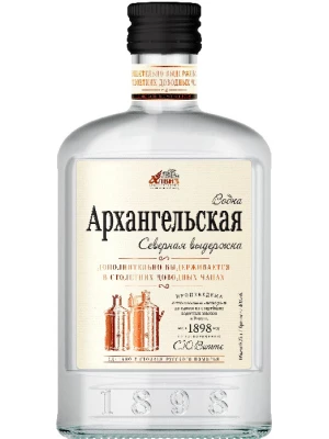 Водка Архангельская Северная выдержка, фляга 0.1 л