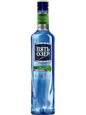 Водка Пять Озер Органическая фильтрация 0.5 л