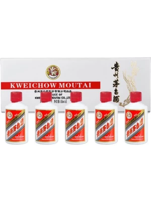 Водка Kweichow Moutai (53%), white, gift set of 5 bottles in box 0.05 л