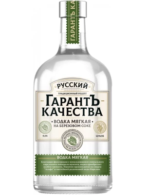 Водка Русский ГарантЪ Качества Мягкая на березовом соке 0.5 л