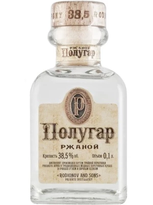 Водка Polugar Rye 0.1 л