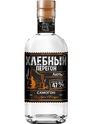 Водка Хлебный Перегон Самогон Лютый 0.5 л