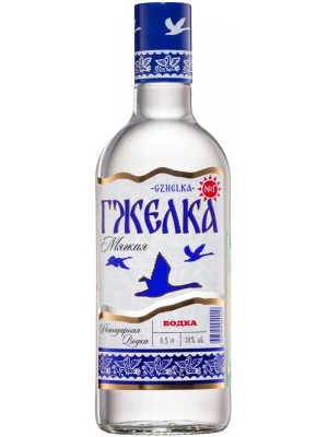 Водка ЛВЗ Московский, Гжелка Мягкая 0.5 л