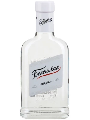 Водка Беленькая, фляга 0.25 л