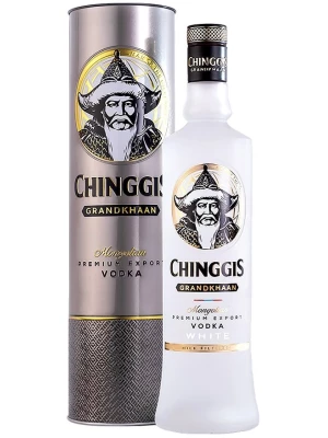Водка Chinggis Grandkhaan White, gift tube 0.75 л
