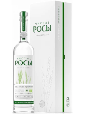 Водка Чистые Росы, в подарочной коробке 0.7 л