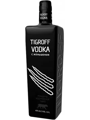 Водка Тигрофф с женьшенем 0.5 л