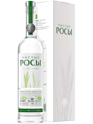 Водка Чистые Росы, в подарочной упаковке 0.5 л