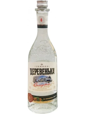 Водка Зимняя деревенька Кедровая на солодовом спирте 0.25 л