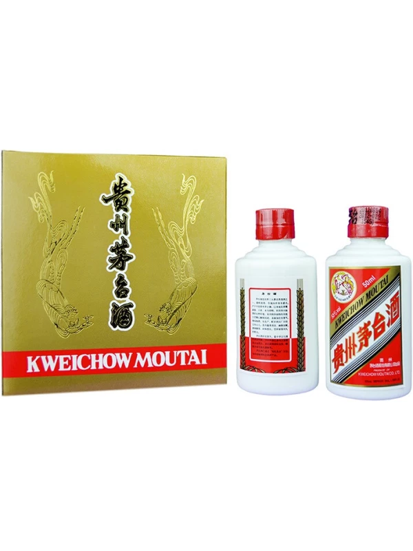 Kweichow Moutai (53%), gift set of 2 bottles