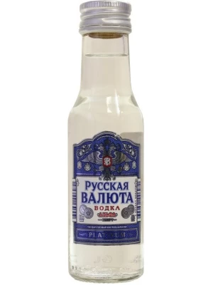 Водка Русская Валюта Платинум 0.1 л