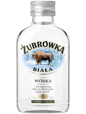 Водка Зубровка Белая, фляжка 0.25 л