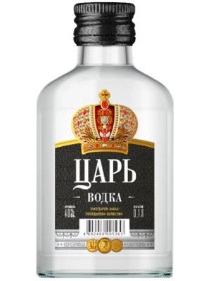 Водка Царь, фляжка 0.1 л