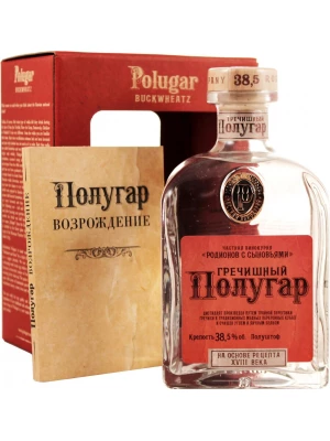 Водка Polugar Buckwheat, gift box 0.75 л