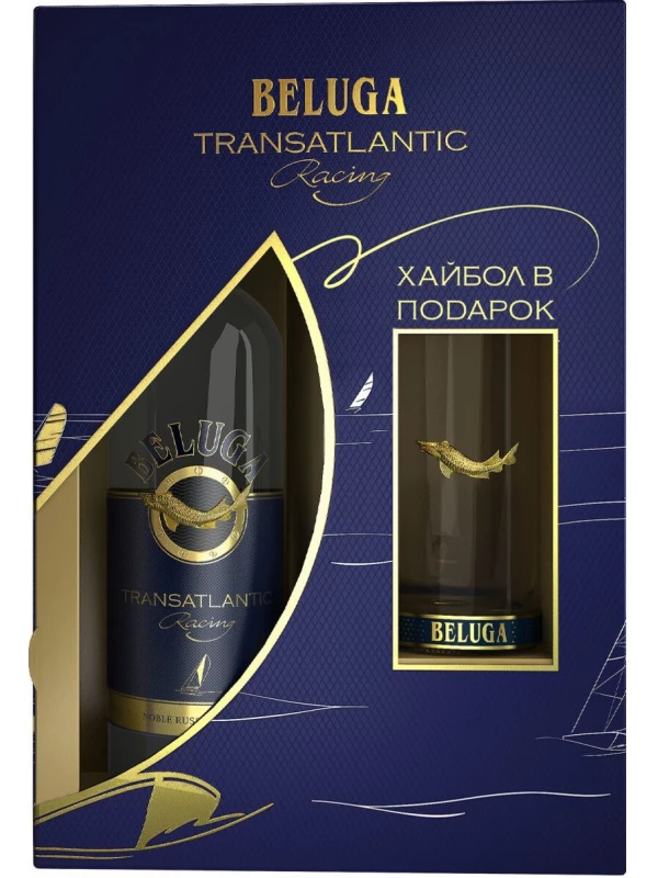 Beluga Transatlantic Racing, gift box with highball