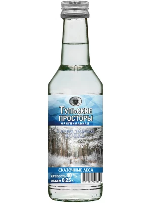 Водка Тульские Просторы Оригинальная 0.25 л