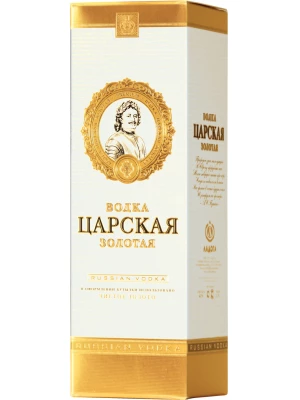 Водка Царская Золотая в подарочной коробке 0.7 л