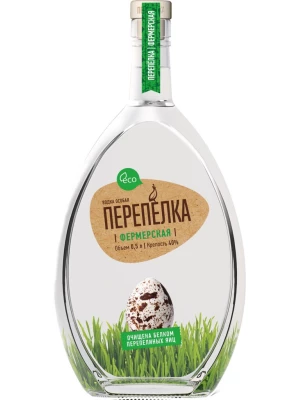 Водка Первый Купажный Завод, Перепелка Фермерская 0.5 л