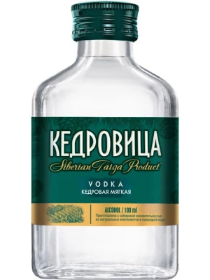 Водка Кедровица Кедровая Мягкая 0.1 л