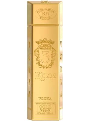 Водка 3 Kilos Vodka, Gold 999.9 1 л
