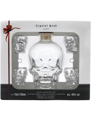 Водка Crystal Head, gift box with 4 shots