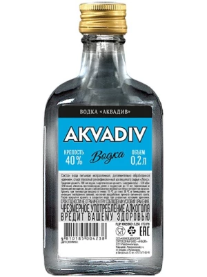 Водка Akvadiv 0.2 л