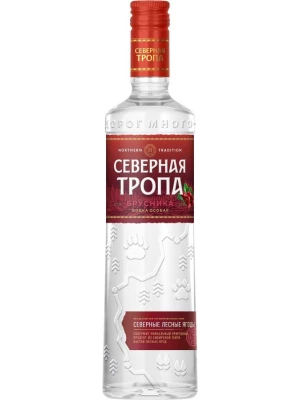 Водка КВКЗ, Северная Тропа Брусника 0.5 л