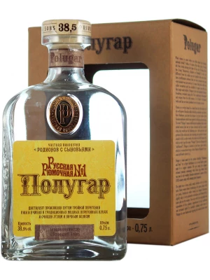 Водка Polugar Russkaya Ryumochnaya №1, gift box 0.75 л