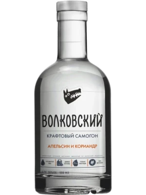 Водка Волковский Крафтовый Самогон Апельсин и Кориандр 0.5 л