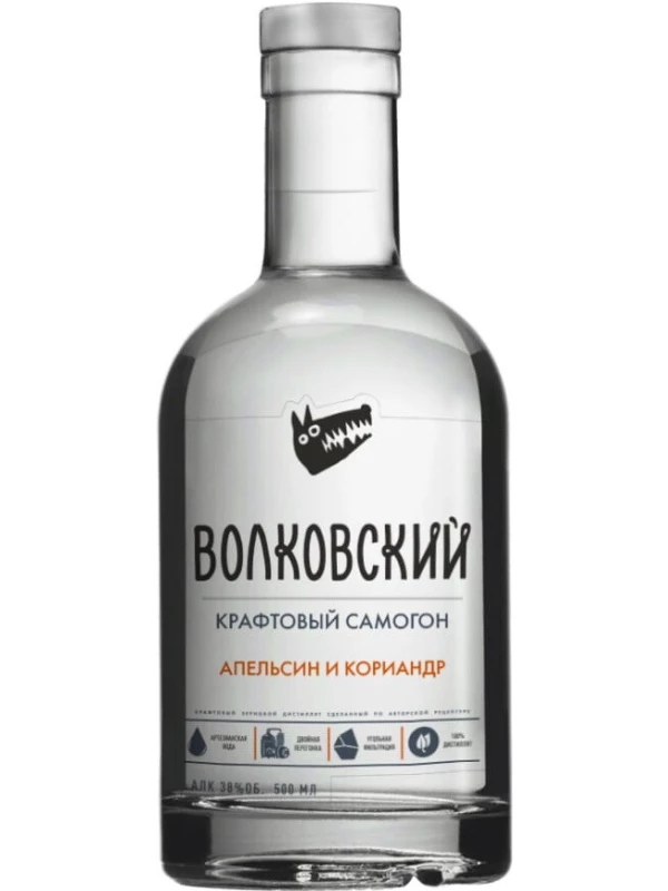 Волковский Крафтовый Самогон Апельсин и Кориандр