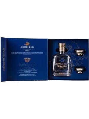 Водка Chinggis Khan, gift box with 2 bowls 0.7 л