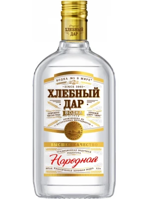 Водка Хлебный Дар Народная 0.5 л