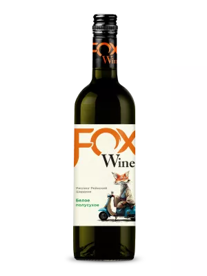 Вино Fox Wine White Semi-Dry 0.75 л