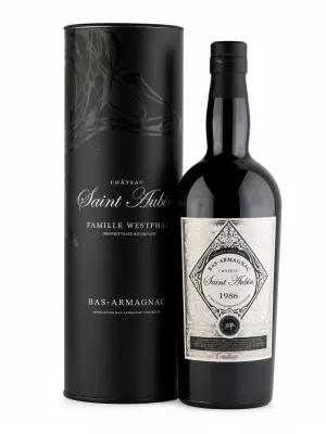 Арманьяк Saint Aubin Bas-Armagnac AOC, gift tube 1986 0.7 л