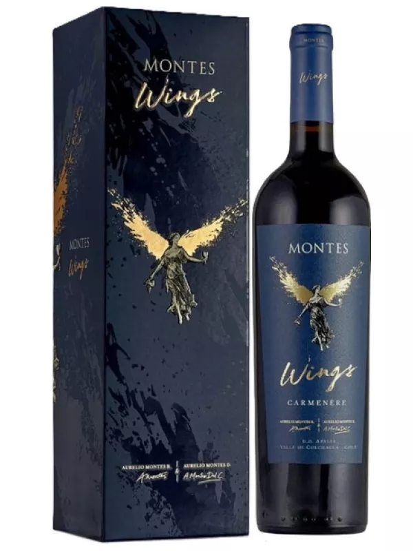 Montes Wings Carmenere, Apalta DO, gift box