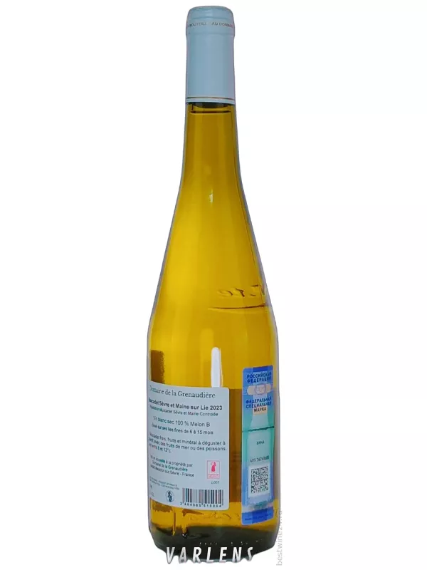 Domaine de la Grenaudiere, Muscadet Sevre et Maine AOC Sur Lie